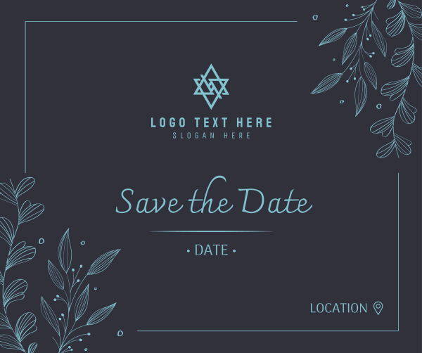 Save the Date Ornamental Plant Facebook Post Design Image Preview