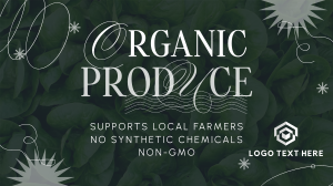 Minimalist Organic Produce Video Image Preview