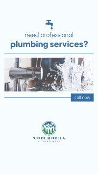 Professional Plumbing Services Facebook Story Image Preview