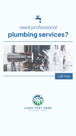 Professional Plumbing Services Facebook story Image Preview