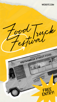 Food Truck Festival Facebook Story Design