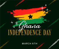 Happy Ghana Day Facebook Post Design