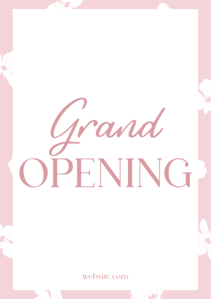 Floral Grand Opening Flyer Image Preview