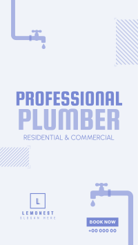 Professional Plumber Instagram story Image Preview