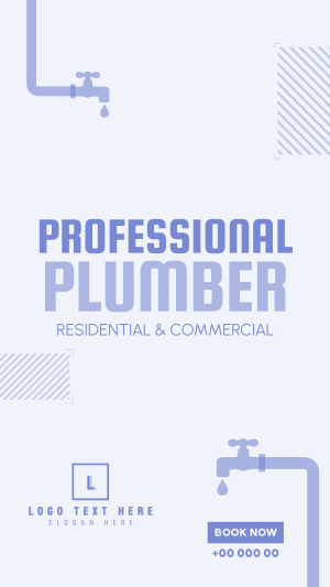 Professional Plumber Instagram story Image Preview