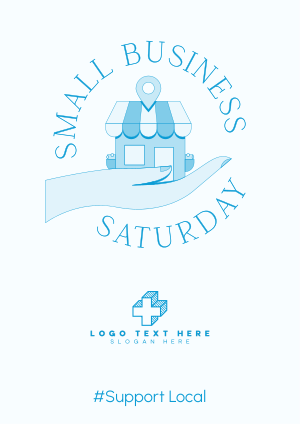 Support Local Minimalist Flyer Image Preview