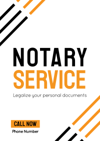 Online Notary Service Flyer Design