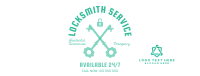 Vintage Locksmith Facebook cover Image Preview