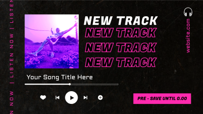 Listen To Our New Track Facebook event cover Image Preview