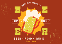 Beer Badge Promo Postcard Image Preview