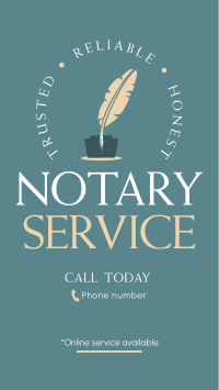 The Trusted Notary Service Facebook Story Design