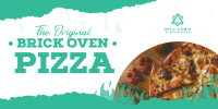 Brick Oven Pizza Twitter Post Design