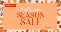 Leaves and Pumpkin Promo Sale Facebook Ad Design