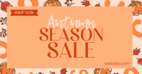 Leaves and Pumpkin Promo Sale Facebook ad Image Preview