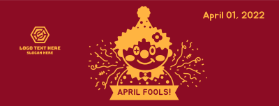 April Fools Clown Banner Facebook cover