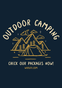 Rustic Camping Poster Design