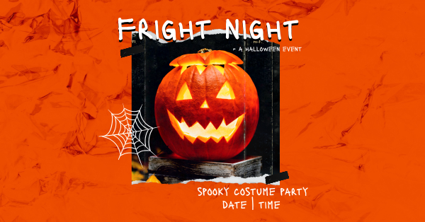 Spooky Party Facebook Ad Design Image Preview
