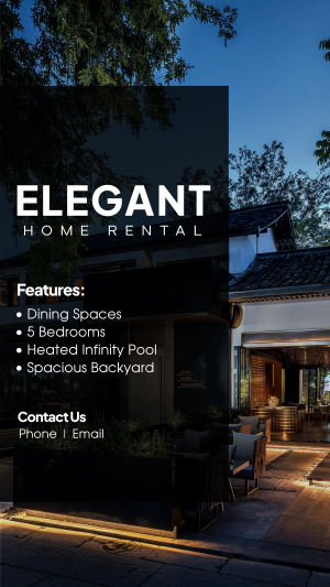 Elegant Home Rental Instagram story Image Preview