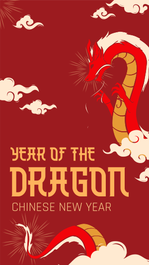 Chinese Dragon Zodiac Facebook story Image Preview
