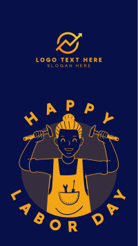 Labor Day Greeting Facebook Story Design