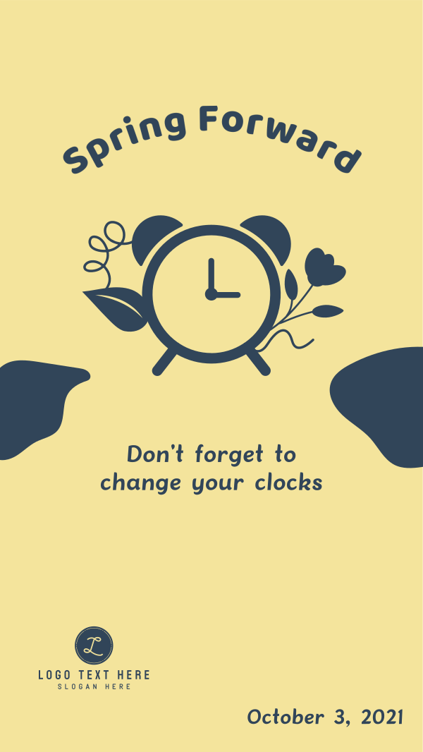Change your Clocks Facebook Story Design Image Preview