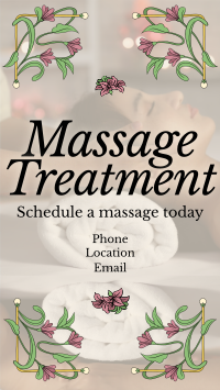 Art Nouveau Massage Treatment Instagram story Image Preview