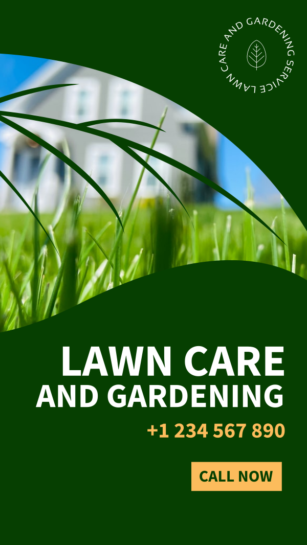 Lawn and Gardening Service Instagram Story Design Image Preview
