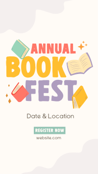 Annual Book Event YouTube Short Image Preview