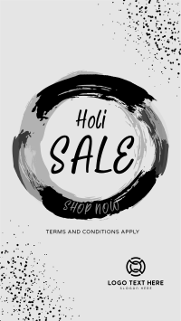 Holi Powder Explosion Sale Instagram Story Design