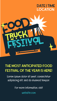 Food Truck Festival Facebook Story Design