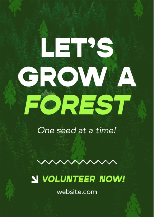 Forest Grow Tree Planting Poster Image Preview