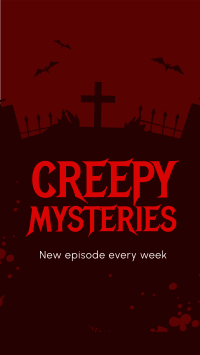 Creepy Mysteries  Facebook Story Design