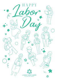 Labor Day  celebration Flyer Design