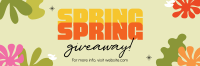 Spring Giveaway Twitter Header Design