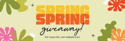 Spring Giveaway Twitter header (cover) Image Preview