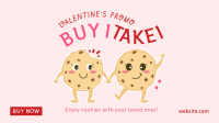 Valentine Cookies Facebook Event Cover Design