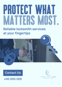 Corporate Locksmith Services Poster Design