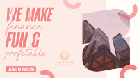 Quirky Finance Broadcast Facebook Event Cover Design