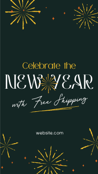 New Year Shipping Deals Instagram Story Design