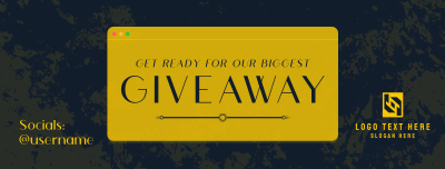 Elegant Sleek Giveaway Facebook cover Image Preview