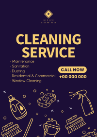 Cleaning Company Poster Design