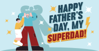 Superhero Father's Day Facebook ad Image Preview