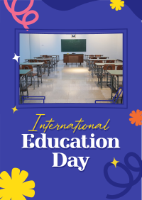 Education Day Celebration Flyer Design