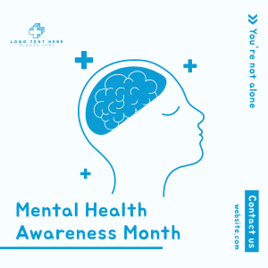 Mental Health Awareness Instagram post Image Preview