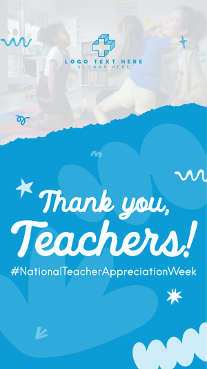 Teacher Week Greeting Facebook story Image Preview