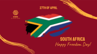 South Africa Freedom Day Zoom Background Image Preview