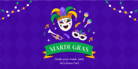 Mardi Gras Celebration Twitter post Image Preview