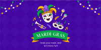 Mardi Gras Celebration Twitter Post Image Preview