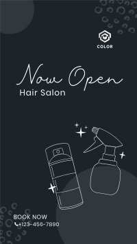 Hair Salon Opening Facebook Story Design