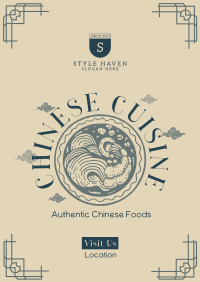 Authentic Chinese Cuisine Poster Image Preview